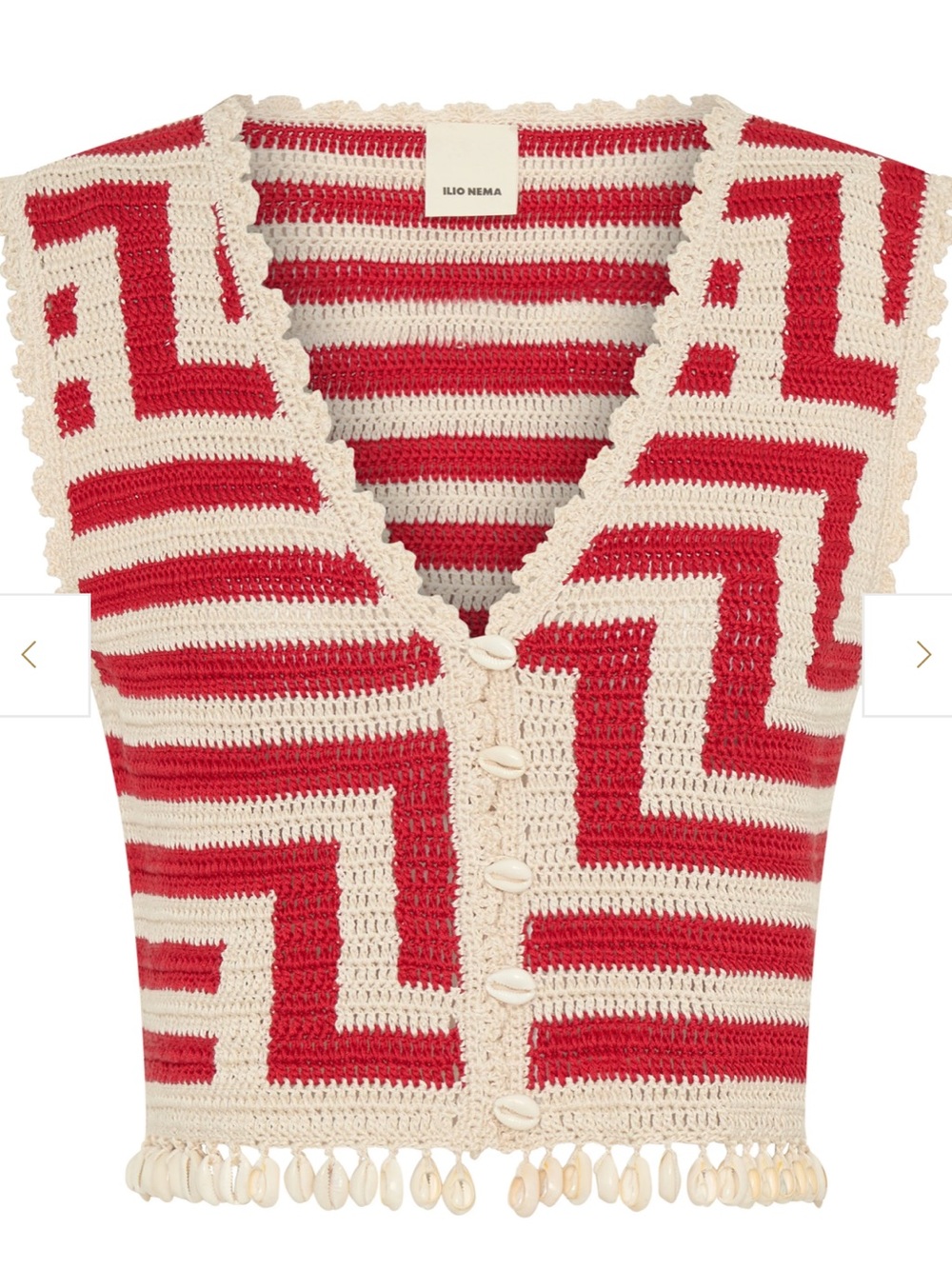 Ilio Nema Clythia Vest in Graphic Crochet - NWT! - Picture 2 of 7